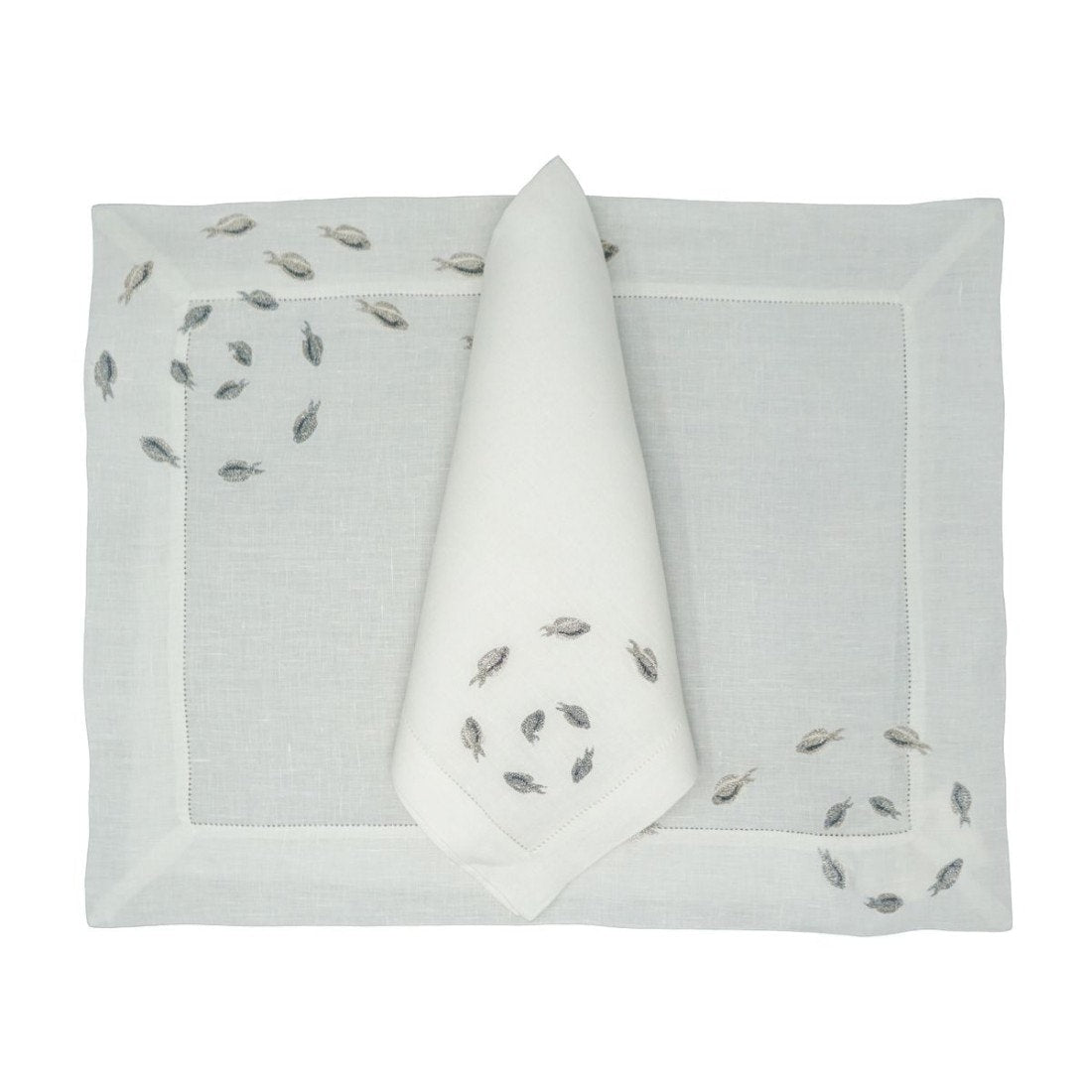 Houria Tazi Spirale Fish Dinner Napkin Mary Mahoney
