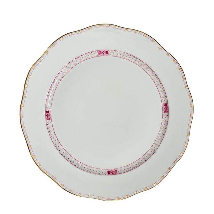 Herend Waldstein Border Charger 12" Raspberry Mary Mahoney