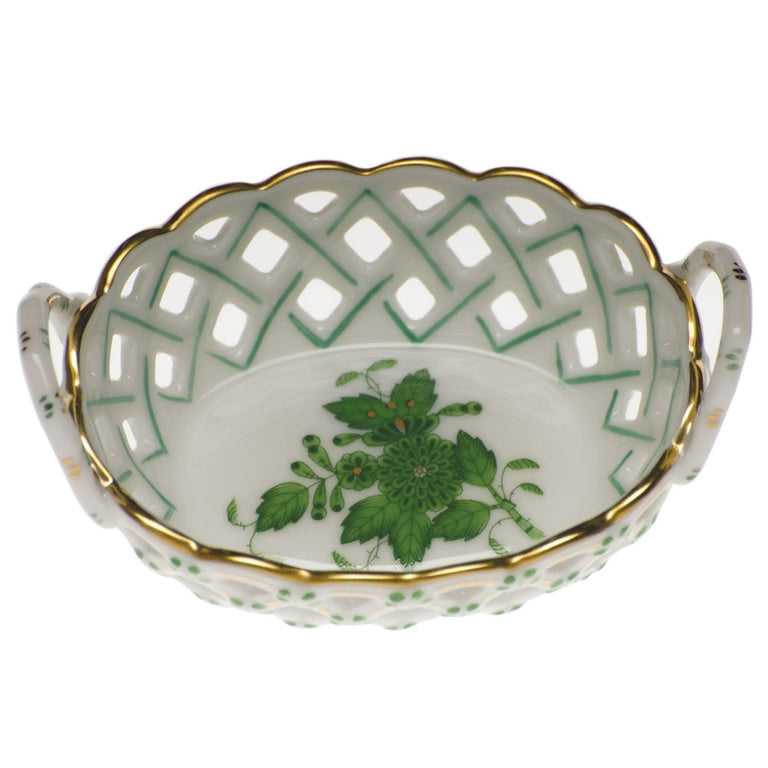 Tab - Herend - Chinese Bouquet Small Openwork Basket - Main