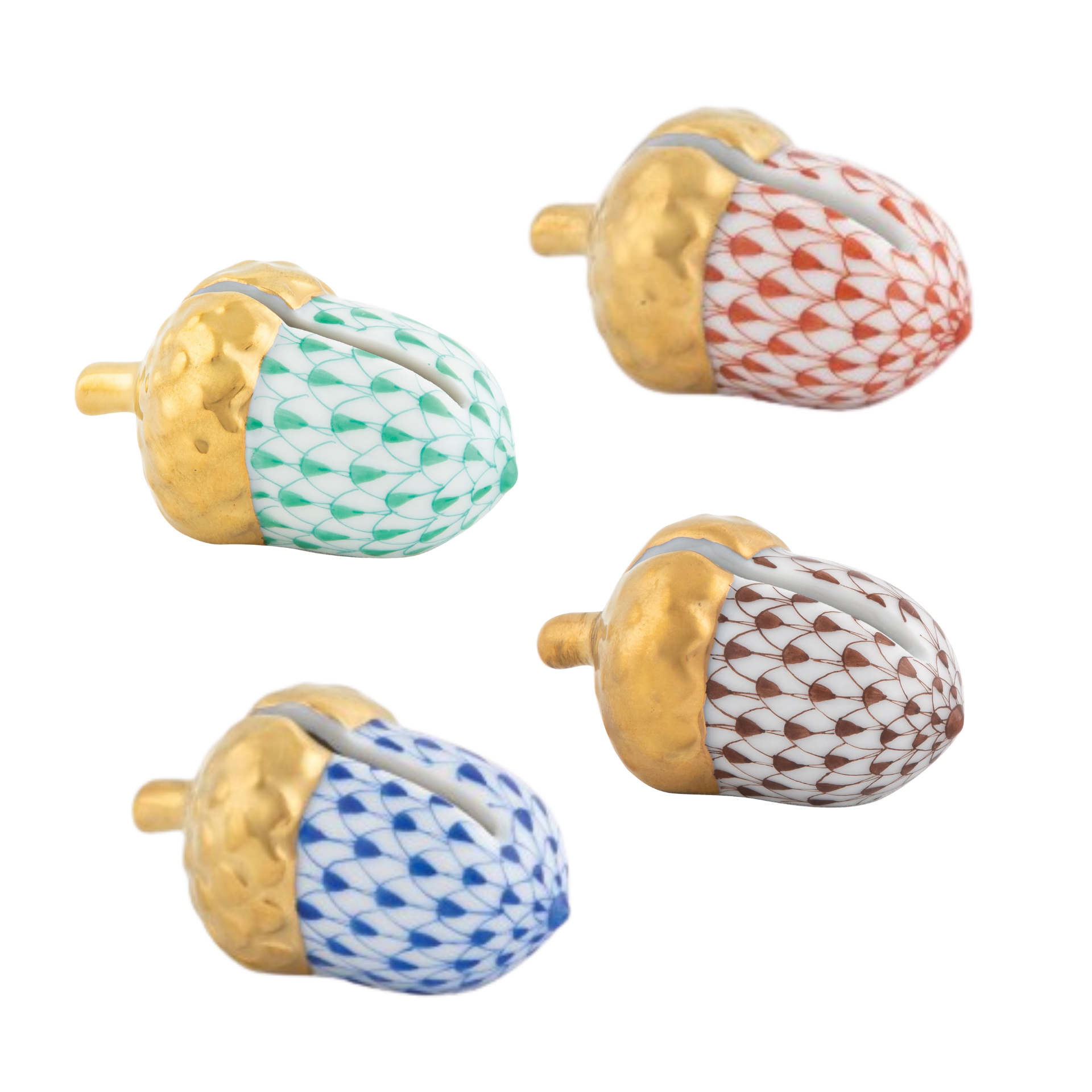 Tab - Herend - Acorn Placecard Holder - Main