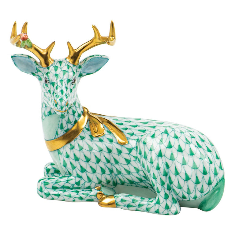 Tab - Herend - Lying Christmas Deer - Main