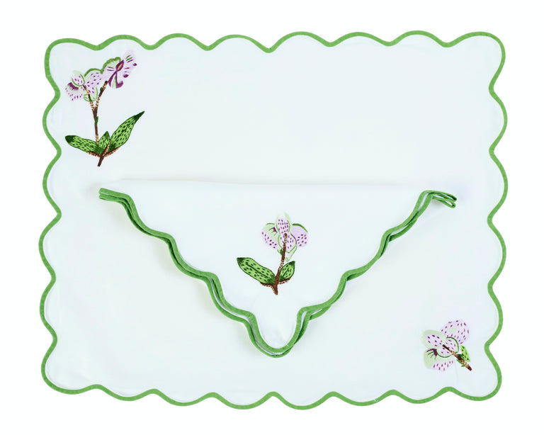 Tab - Mary Mahoney Linens - Orchid Green - Main