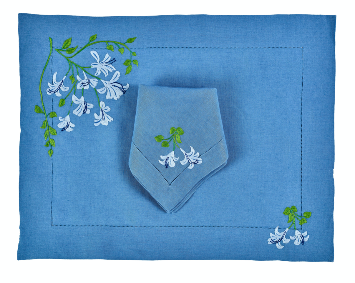 Tab - Mary Mahoney Linens - Anais Blue
