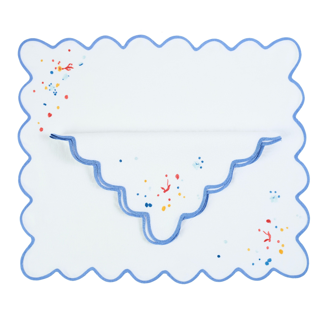 Tab - Mary Mahoney Linens - Whimsy Blue