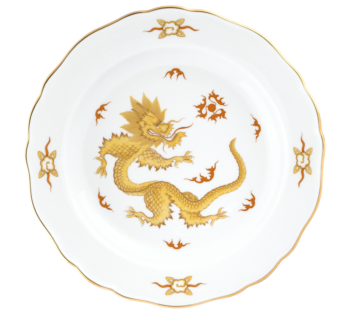 Tab - Meissen - New Ming Dragon Yellow