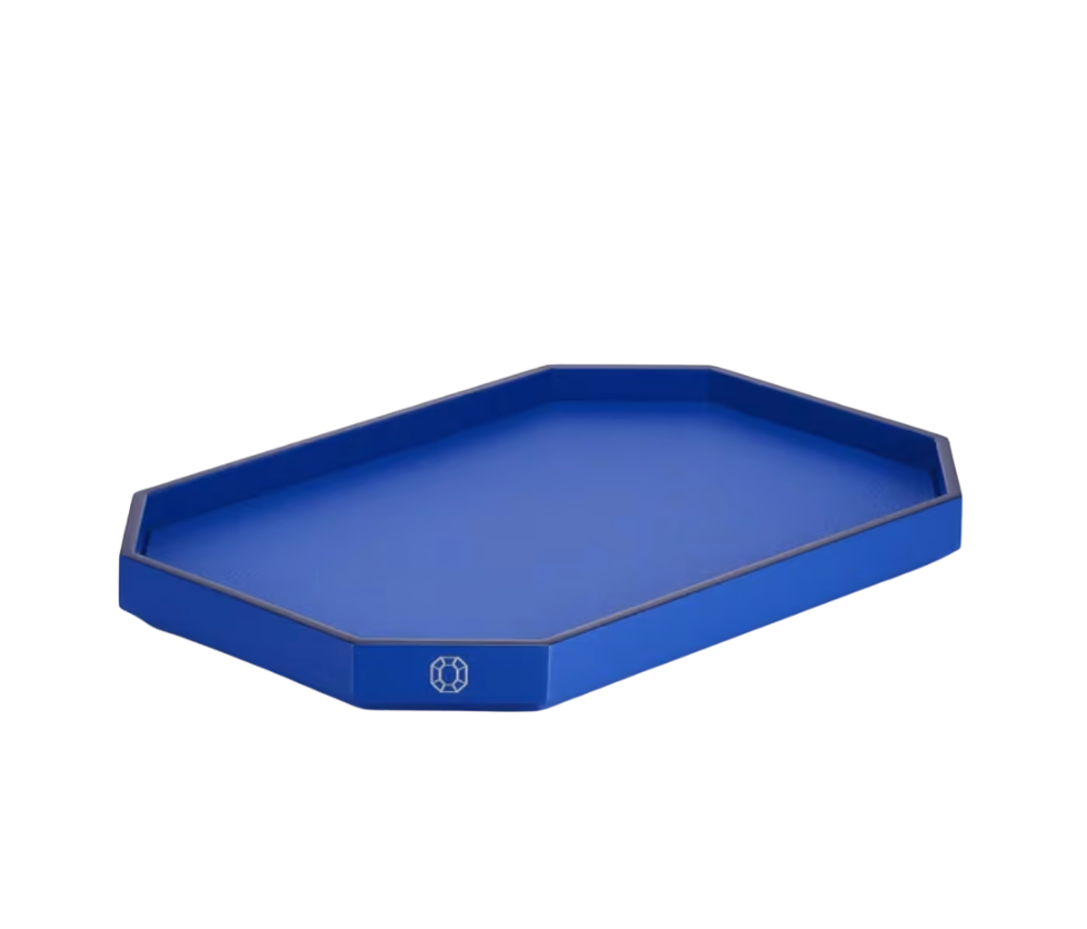 Tab - Baccarat - Octogone Tray Blue