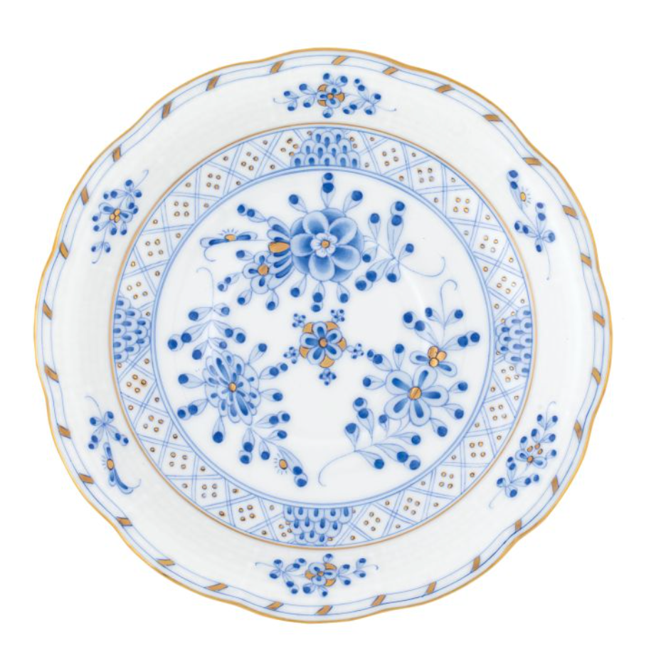Tab - Herend - Waldstein  Blue Rocaille- main