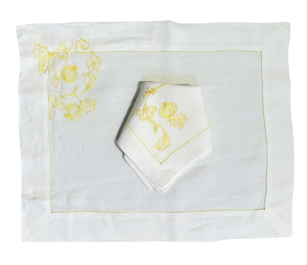 Tab - Mary Mahoney Linens - Pommy Yellow Hem