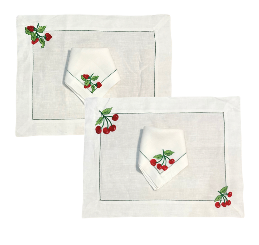 Tab - Mary Mahoney Linens - Potager Green Hem