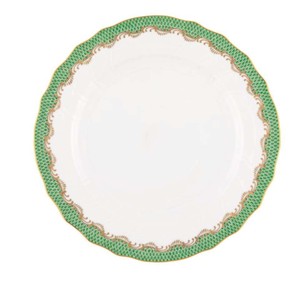 Tab - Herend - Fish Scale Green