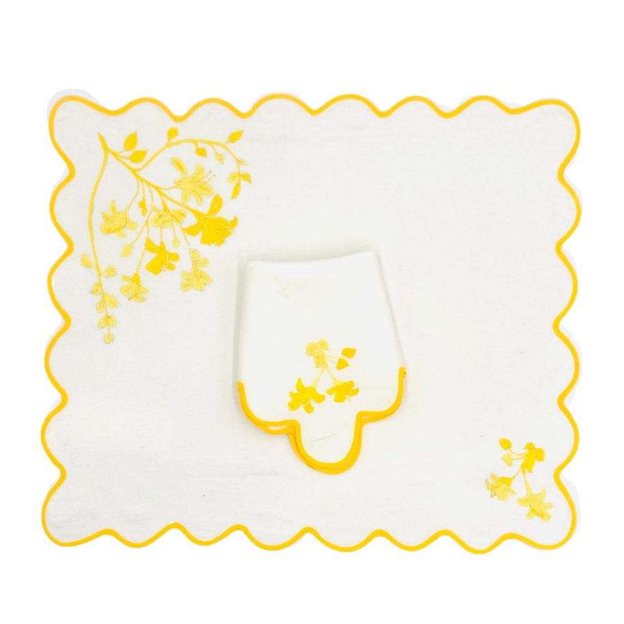 Tab - Mary Mahoney Linens - Anais Yellow - Main