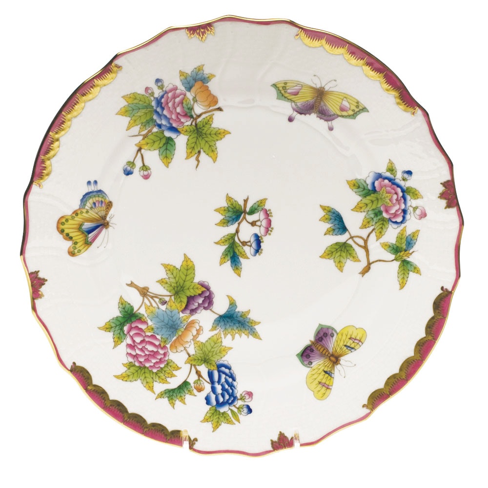 Tab - Herend - Queen Victoria Pink Border - Main
