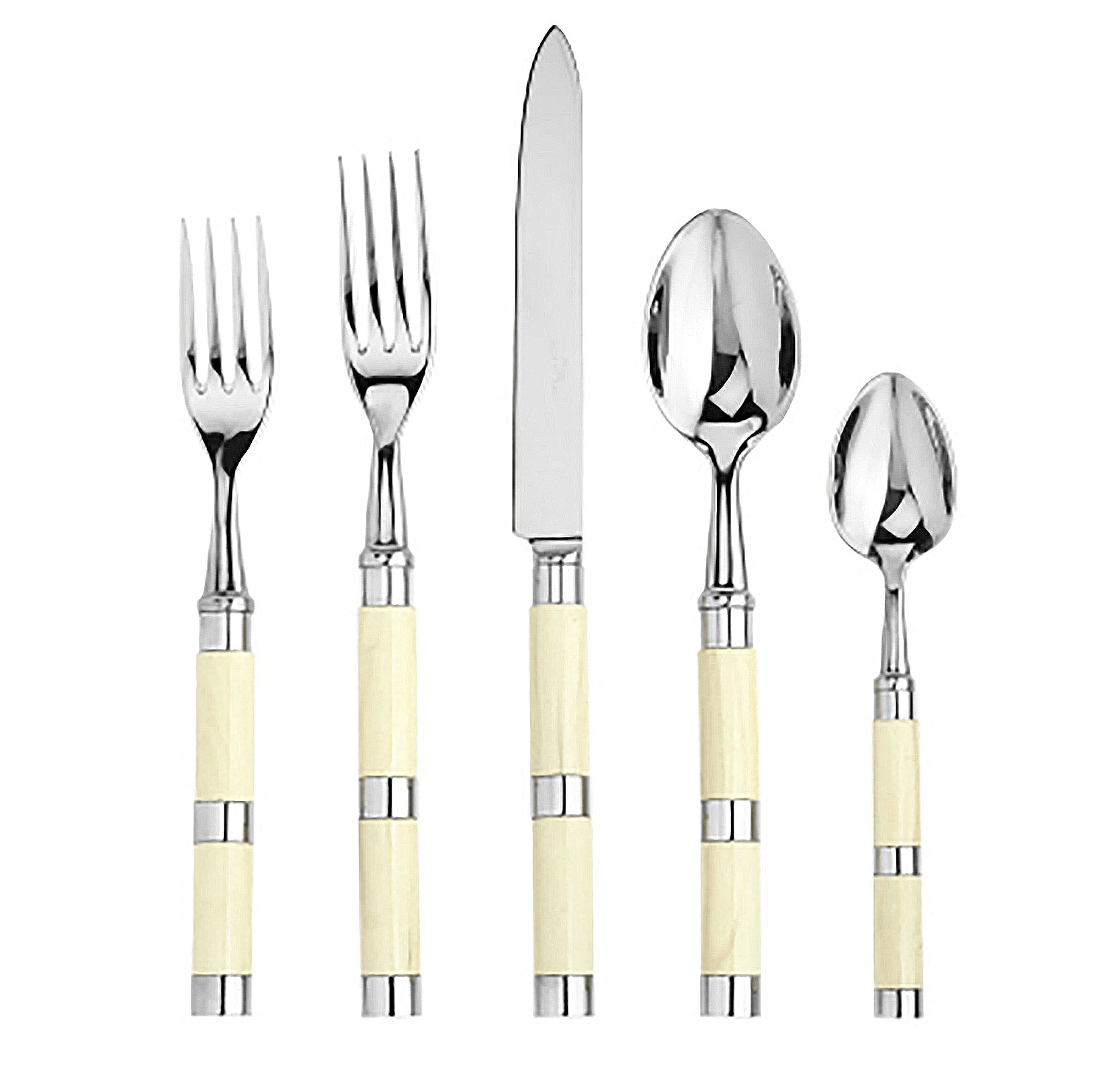 Tab - Alain Saint Joanis - Carla Ivory Stainless  Flatware - Main