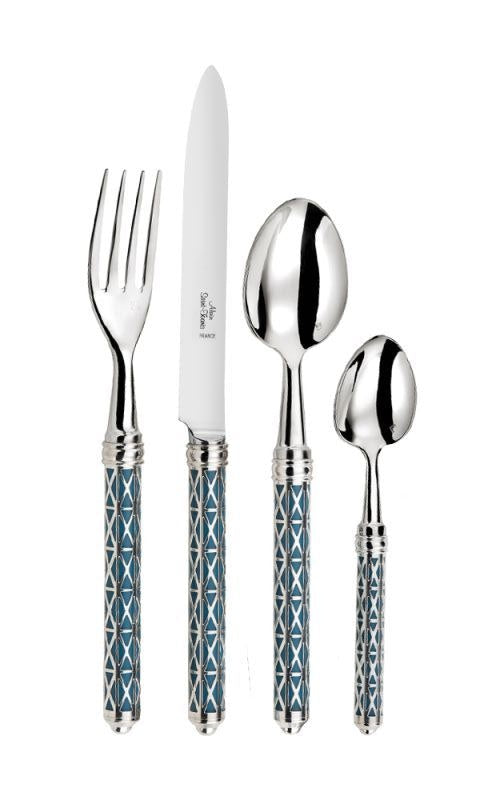 Tab - Alain Saint Joanis - Louxor Silver & Blue Flatware - Main