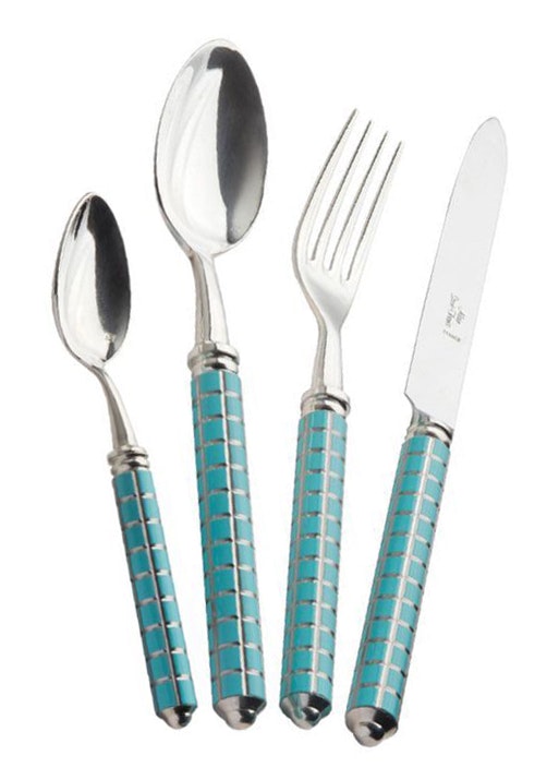 Tab - Alain Saint Joanis - Maya Turquoise Flatware - Main