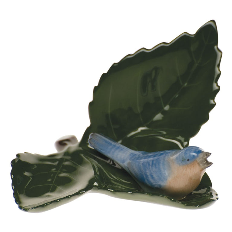 Tab - Herend - Bird On Leaf Place Card Holder - Main