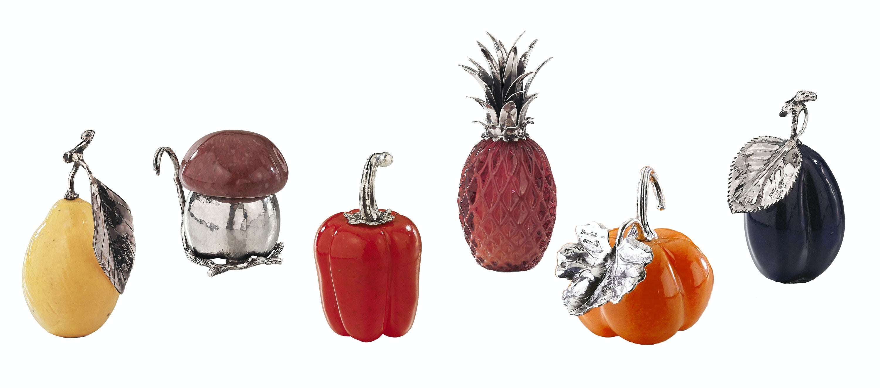 Tab - Buccellati - Murano Glass and Sterling Place Card Holders - Main