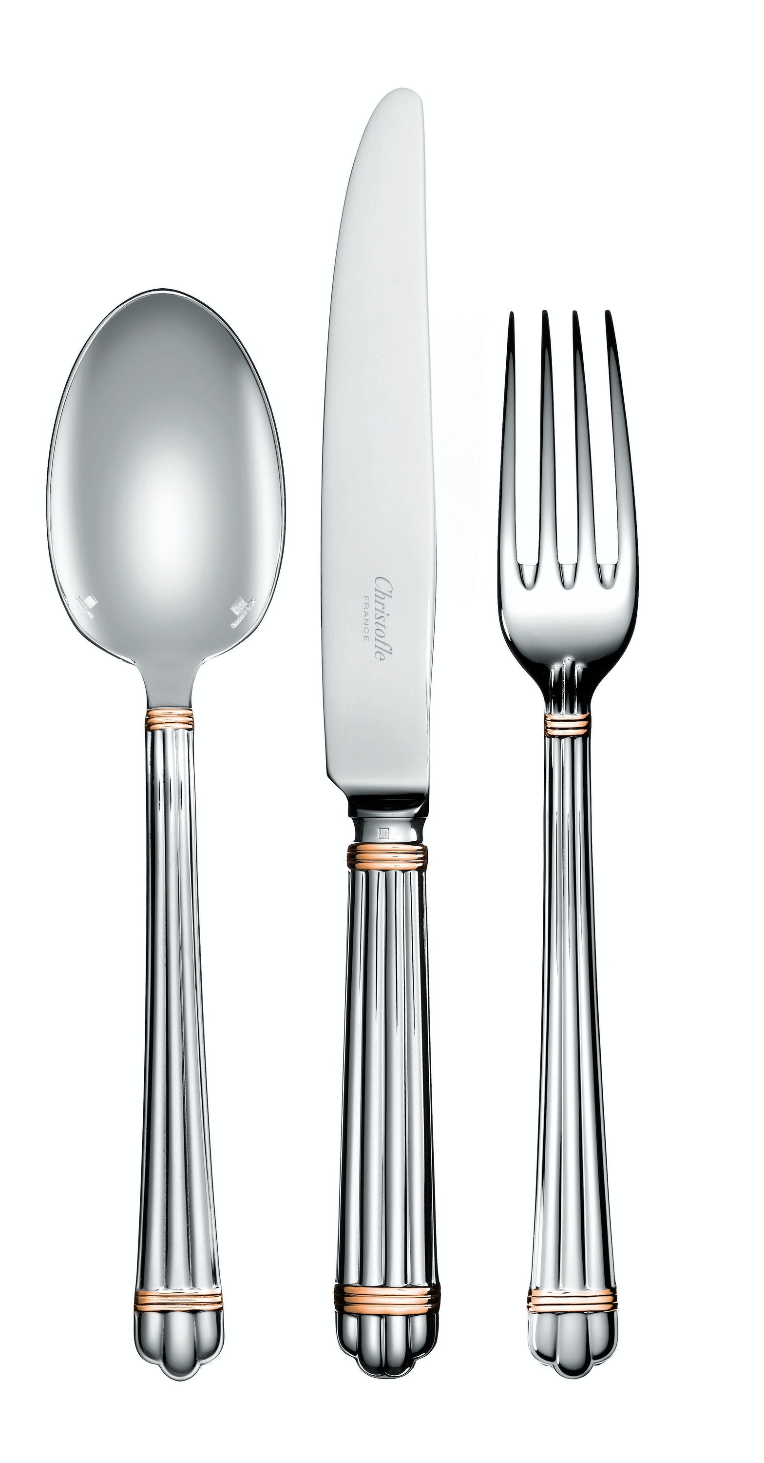 Tab - Christofle - Aria Silverplate with Gold Rings - Main