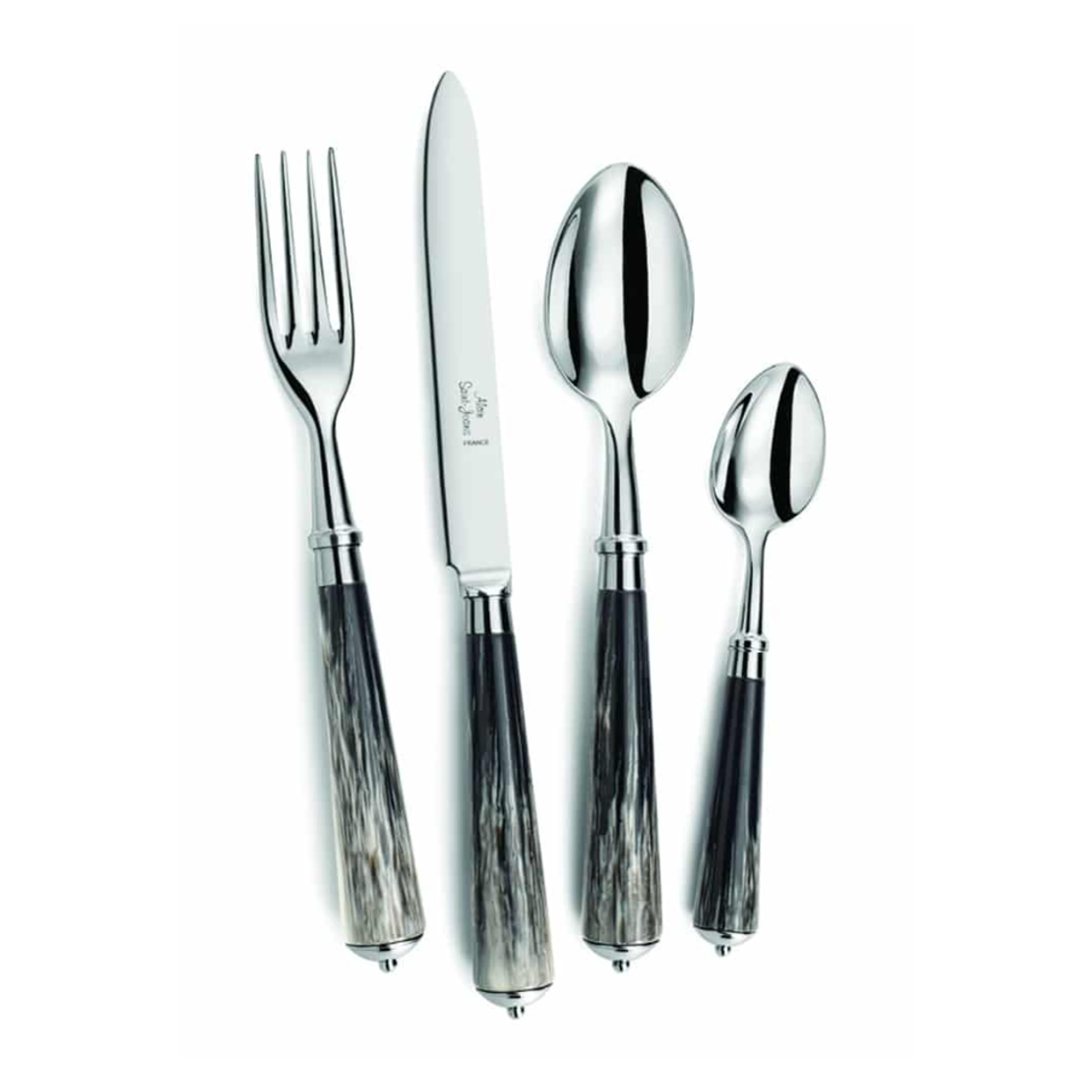 Tab - Alain St Joanis - Julia Black and White Horn Silver plate