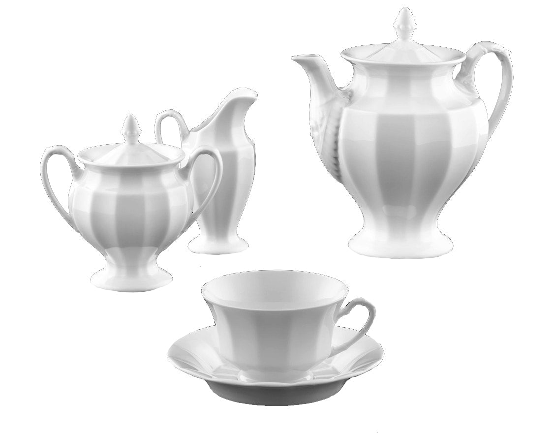 Tab - Furstenberg - Grecque White Coffee and Tea Service - Main