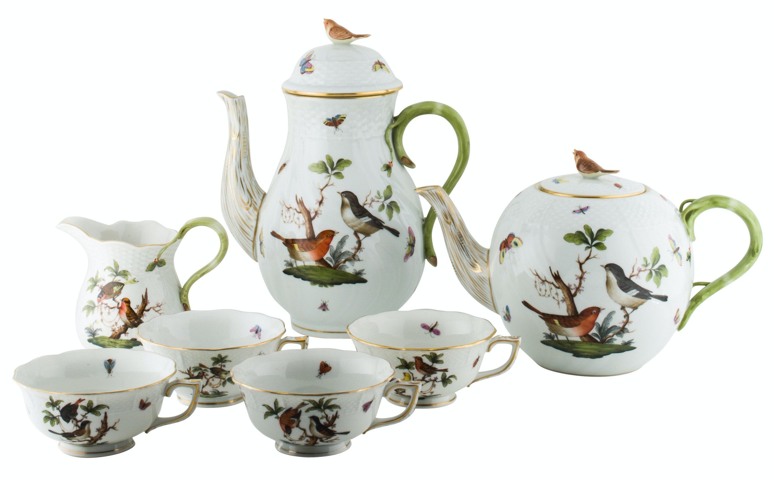 Tab - Herend - Rothschild Bird Coffee and Tea Service - Main
