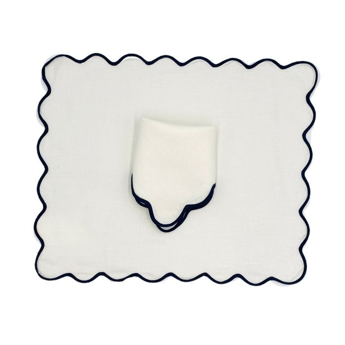 Tab - Mary Mahoney Linens - Amanda Navy - Main