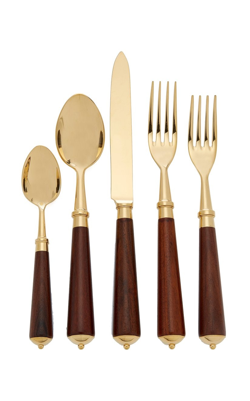 Tab - Alain Saint Joanis - Julia Rosewood Gold Flatware - Main