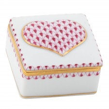 Tab - Herend - Embossed Heart Box - Main