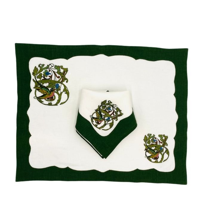 Tab - Mary Mahoney Linens - Regal Crest Forrest Green - Main
