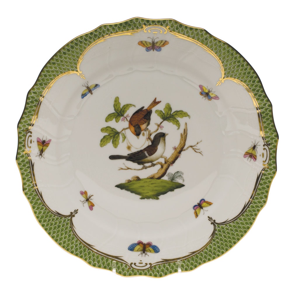 Tab - Herend - Rothschild Bird with Border Green - Main
