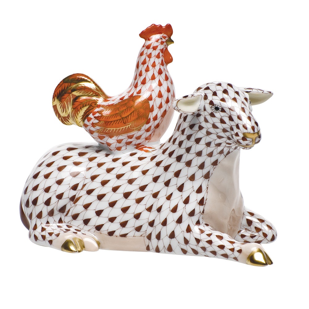 Tab - Herend - Sheep with Rooster - Main