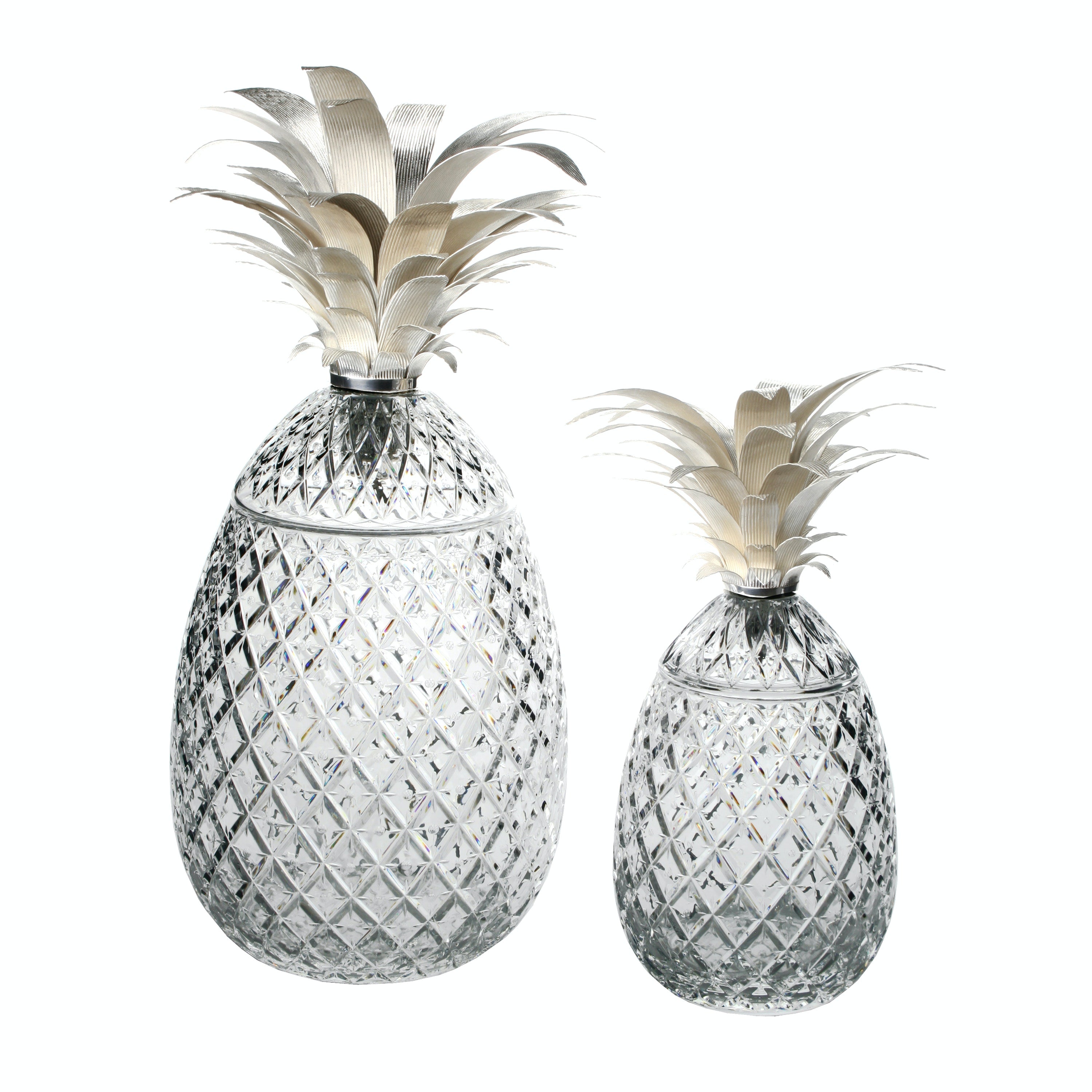 Tab - William Yeoward - Isadora Pineapple Centerpiece Silver Fronds - Main