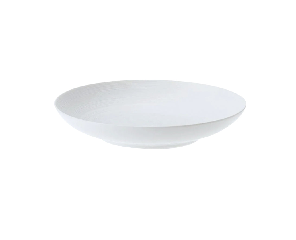 JL Coquet Hemisphere Satin White Pasta Plate, Medium 24 Cm – Mary