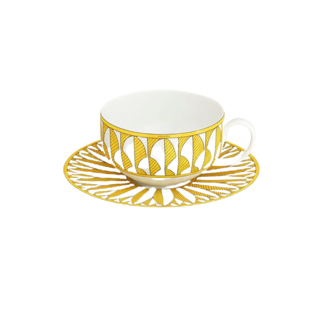Hermes Soleil D'Hermes Tea Cup & Saucer – Mary Mahoney