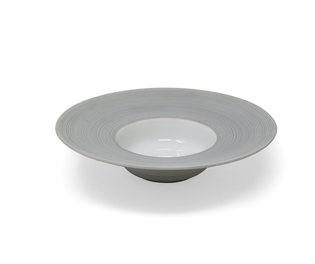 Hemisphere Grey Rim Soup Plate, Large 26,5 Cm - Main Image