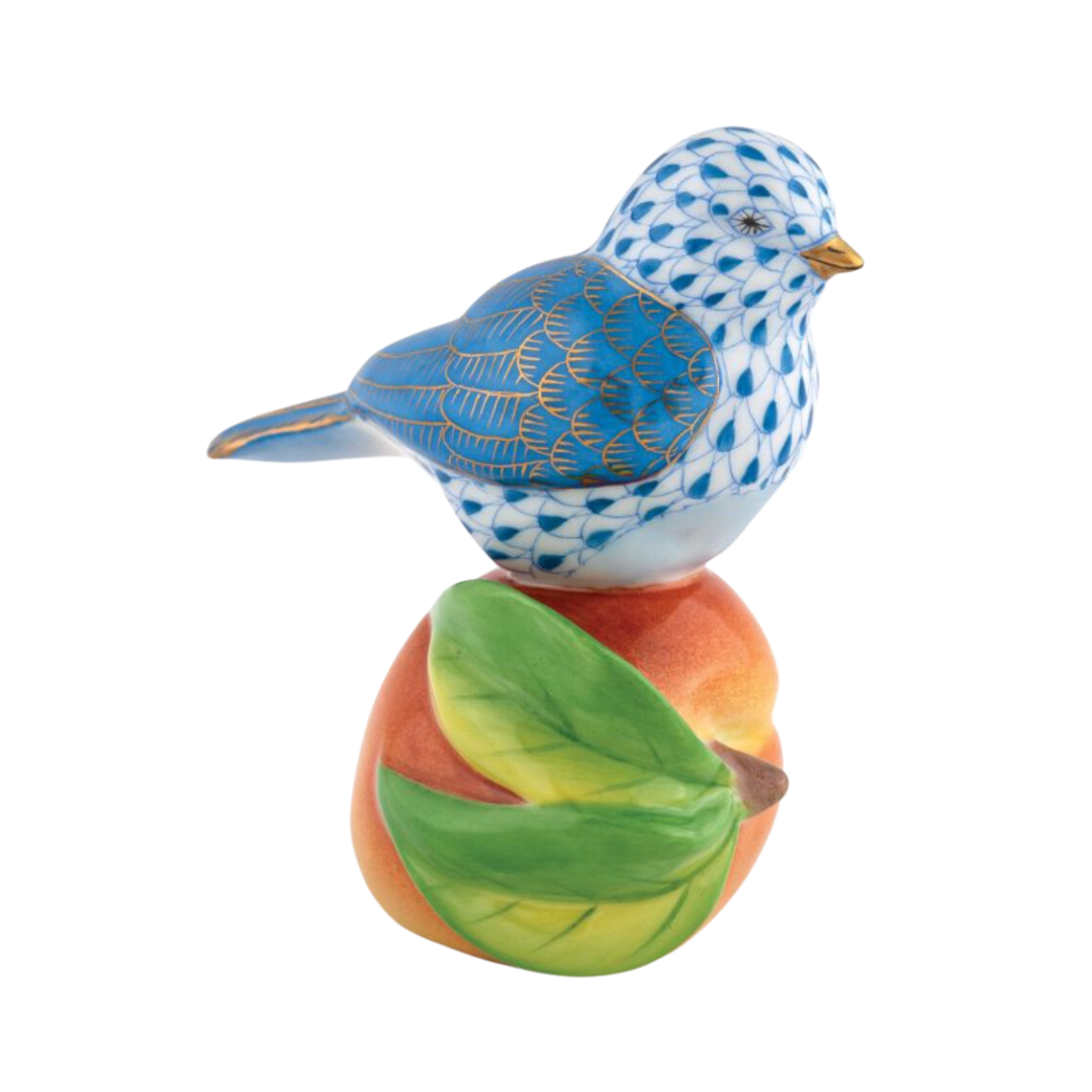 minaperhonen bird bird ベアトップ herend Bird on Peach – Mary Mahoney