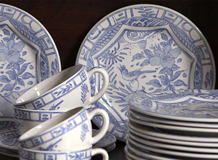 GINORI 1735 Oriente Italiano Malachite Flat Dinner Plate – Mary