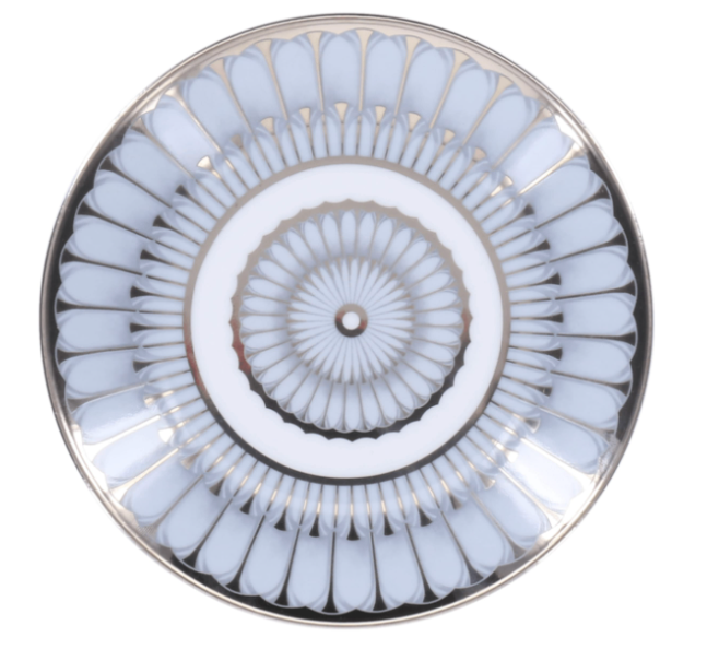 Arcades Grey Platinum Bread Plate