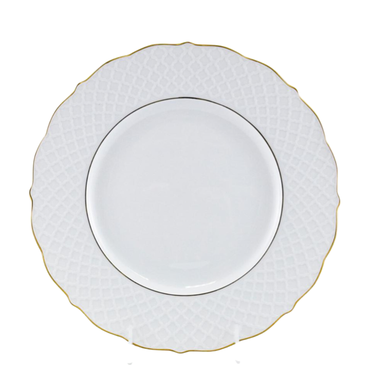 60th Birthday Party Plate Luxury White & Rose Gold Foil Age 60 Paper Plate x 10