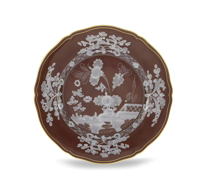 GINORI 1735 Oriente Italiano Castagna Dinner plate – Mary Mahoney