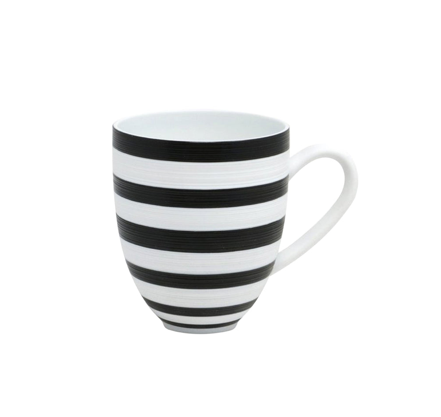 bakelite coffee cup JL Coquet Hemisphere Bakelite Black Stripe Mug 27 Cl – Mary Mahoney