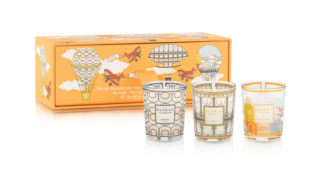 Baobab Travel Trio Brussels-Roma-St. Tropez Travel trio box – Mary