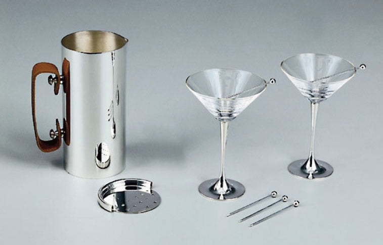 Vodka glasses and caviar set