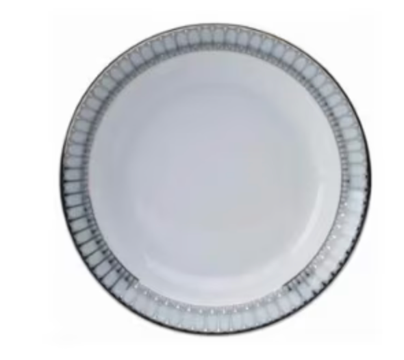Arcades grey shiny platinum Deeep Round Platter