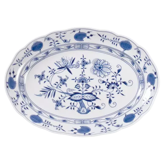 Meissen Blue Onion Platter, oval, Shape 