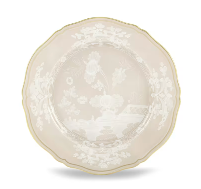 GINORI 1735 Oriente Italiano Meringa Flat dinner plate – Mary Mahoney