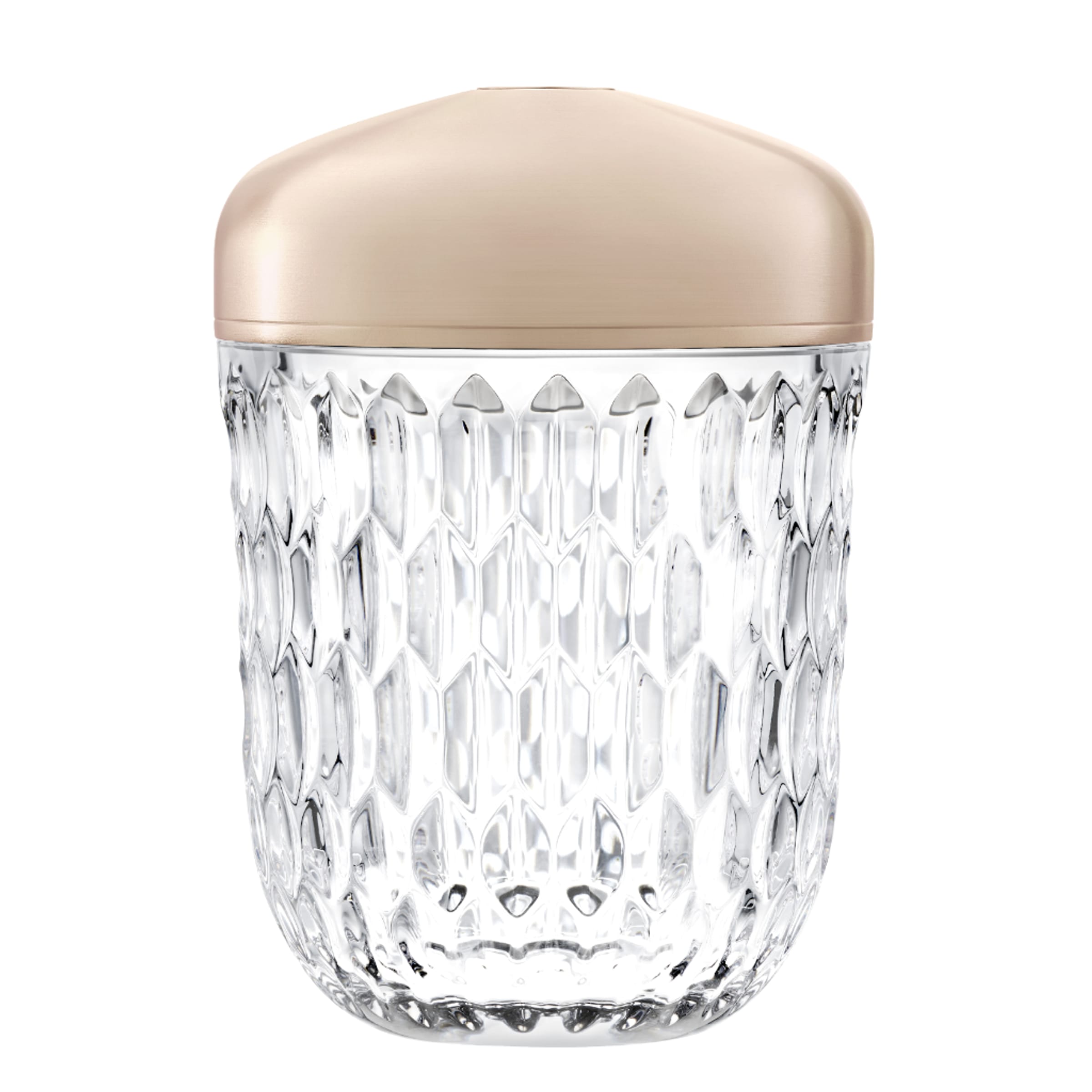 Saint Louis Crystal Folia Mini Portable Lamp Anodized
