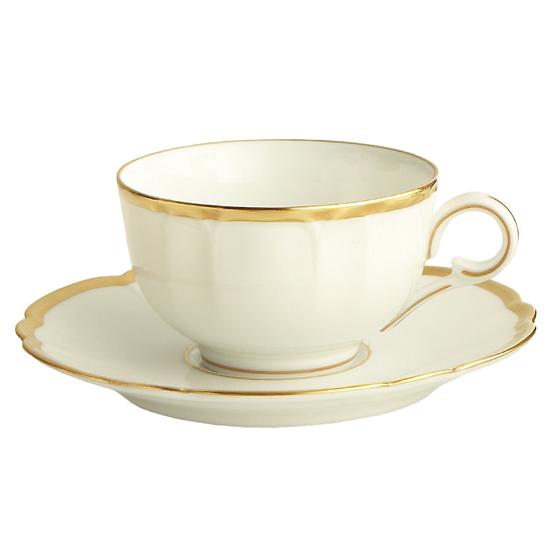 COLETTE GOLD DEMITASSE CUP & SAUCER