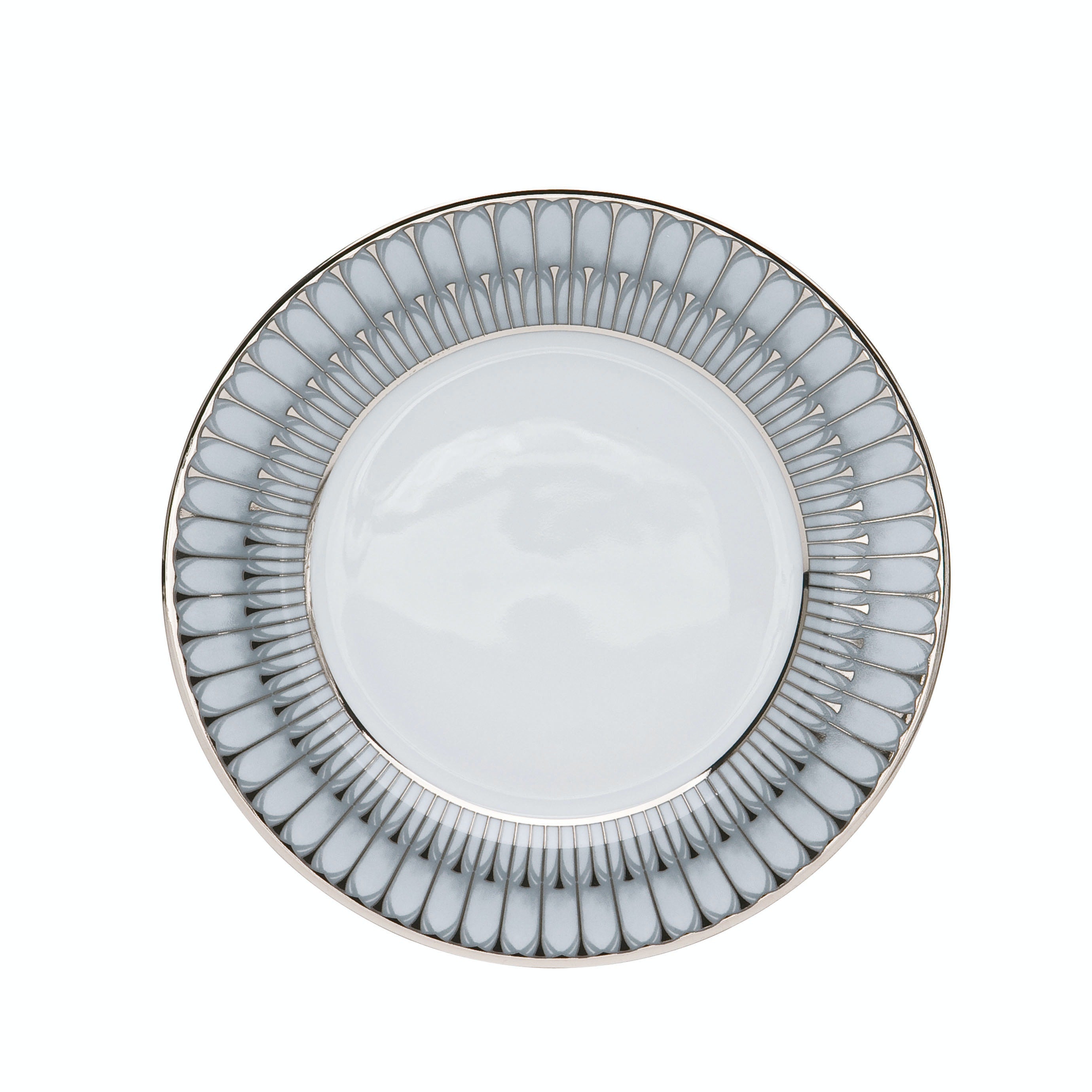 Arcades grey shiny platinum Dessert Plate