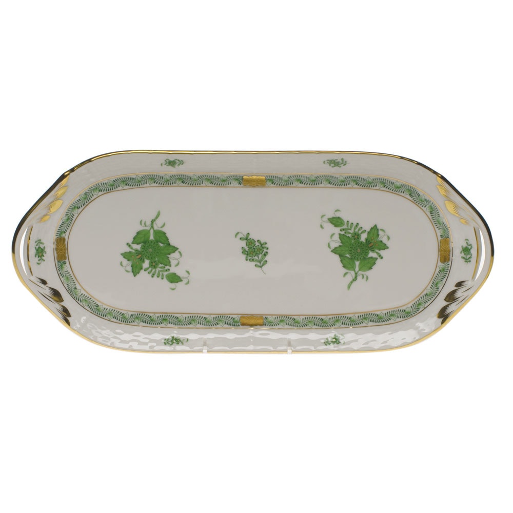 Chinese Bouquet Green Sandwich Tray